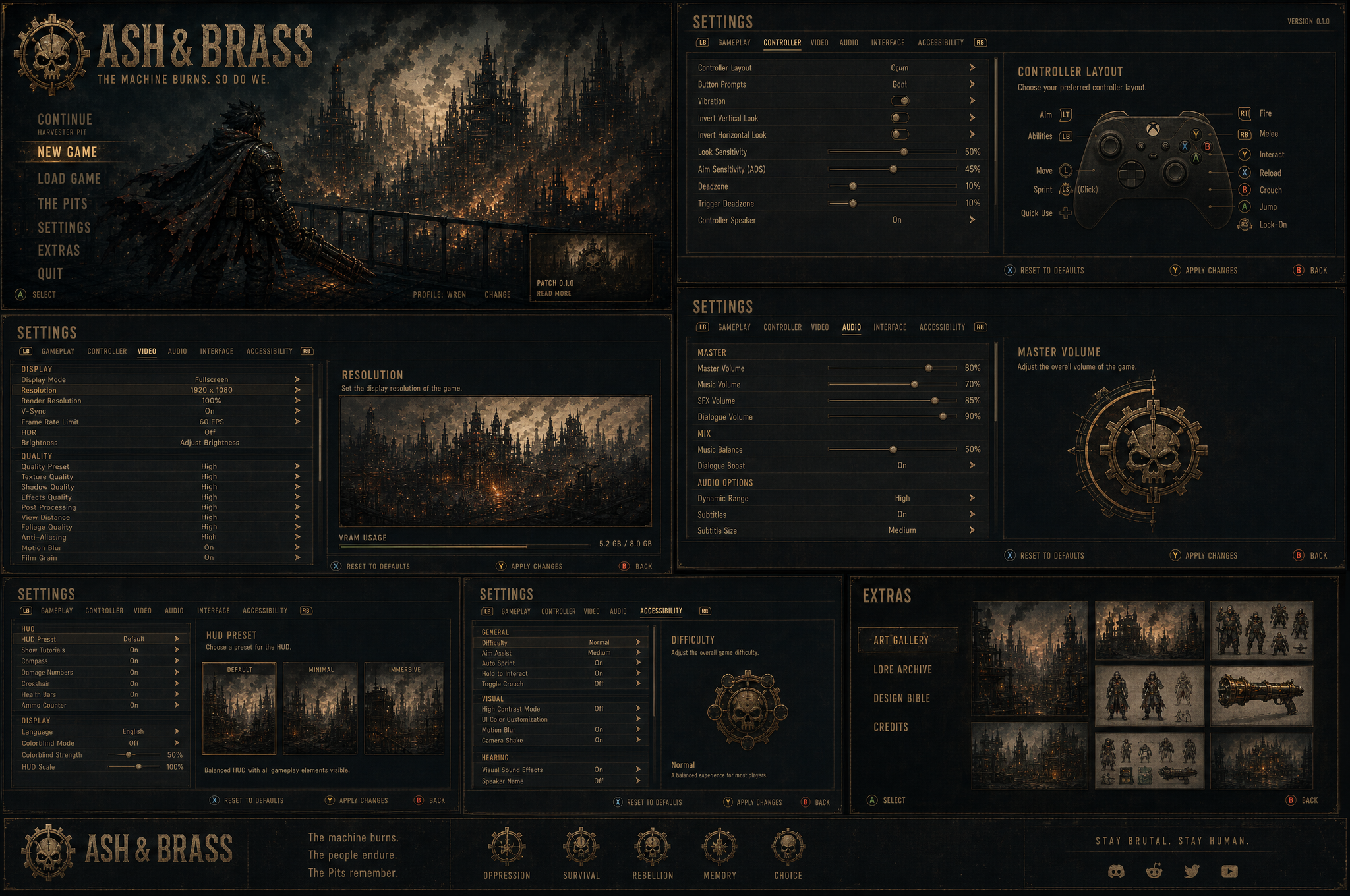 Main menu concept